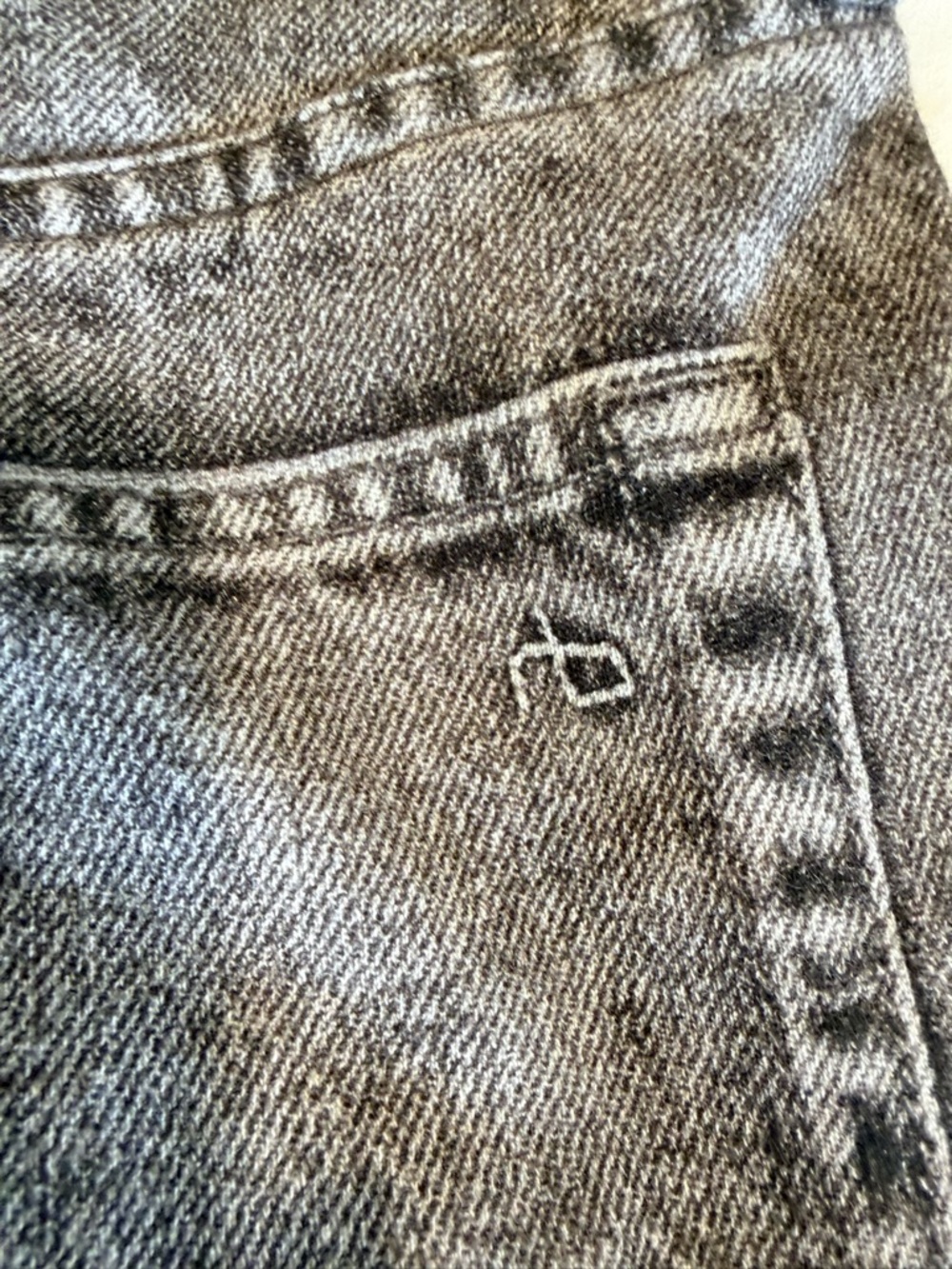 rag & bone Miramar Washed Black Wide Leg Jeans - Picture 12 of 13